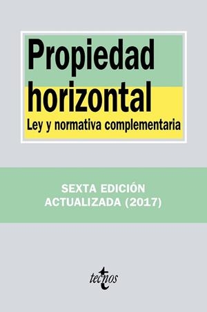 PROPIEDAD HORIZONTAL | 9788430971459 | EDITORIAL TECNOS | Llibres Parcir | Llibreria Parcir | Llibreria online de Manresa | Comprar llibres en català i castellà online