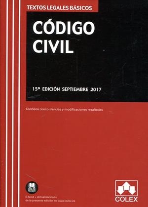 CÓDIGO CIVIL | 9788417135164 | EDITORIAL COLEX S.L. | Llibres Parcir | Llibreria Parcir | Llibreria online de Manresa | Comprar llibres en català i castellà online