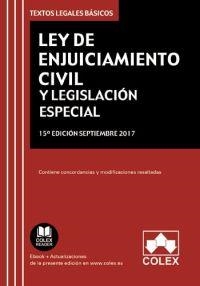 LEY DE ENJUICIAMIENTO CIVIL Y LEGISLACIÓN ESPECIAL | 9788417135126 | EDITORIAL COLEX S.L. | Llibres Parcir | Llibreria Parcir | Llibreria online de Manresa | Comprar llibres en català i castellà online