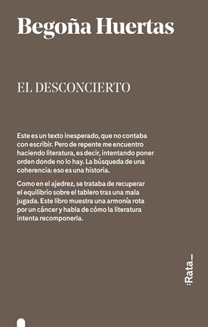 EL DESCONCIERTO | 9788416738311 | BEGOñA HUERTAS | Llibres Parcir | Llibreria Parcir | Llibreria online de Manresa | Comprar llibres en català i castellà online