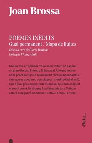 POEMES INèDITS | 9788416738243 | BROSSA I CUERVO, JOAN | Llibres Parcir | Llibreria Parcir | Llibreria online de Manresa | Comprar llibres en català i castellà online
