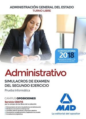 ADMINISTRATIVO DE LA ADMINISTRACIÓN GENERAL DEL ESTADO (TURNO LIBRE). SIMULACROS | 9788414214794 | NO DISPONIBLE | Llibres Parcir | Librería Parcir | Librería online de Manresa | Comprar libros en catalán y castellano online