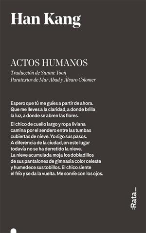 ACTOS HUMANOS | 9788416738342 | HAN KANG | Llibres Parcir | Llibreria Parcir | Llibreria online de Manresa | Comprar llibres en català i castellà online