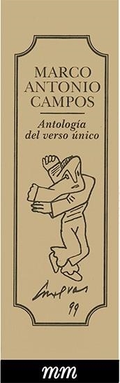 ANTOLOGÍA DEL VERSO ÚNICO | PODI27843 | CAMPOS  MARCO ANTONIO | Llibres Parcir | Llibreria Parcir | Llibreria online de Manresa | Comprar llibres en català i castellà online