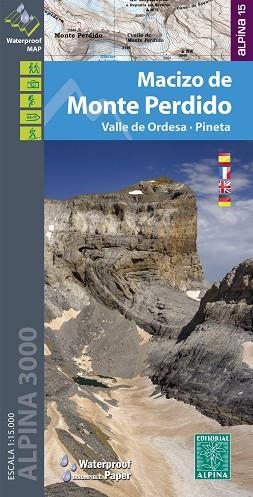 MAPA ALPINA MACIZO DE MONTE PERDIDO 1:15.000 -ALPINA | 9788480907378 | VV.AA. | Llibres Parcir | Llibreria Parcir | Llibreria online de Manresa | Comprar llibres en català i castellà online