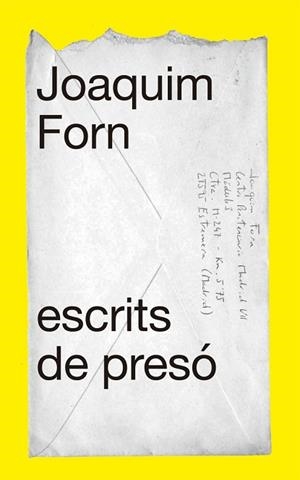 ESCRITS DE PRESÓ | 9788441232006 | FORN, JOAQUIM | Llibres Parcir | Llibreria Parcir | Llibreria online de Manresa | Comprar llibres en català i castellà online