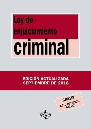 LEY DE ENJUICIAMIENTO CRIMINAL | 9788430974979 | EDITORIAL TECNOS | Llibres Parcir | Llibreria Parcir | Llibreria online de Manresa | Comprar llibres en català i castellà online