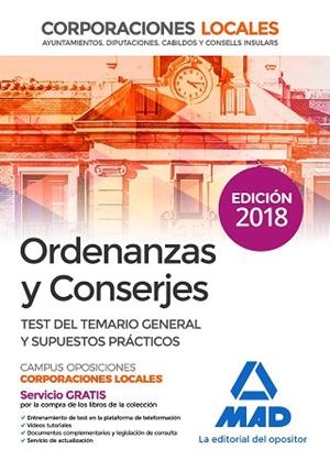 ORDENANZAS Y CONSERJES DE CORPORACIONES LOCALES. TEST DEL TEMARIO GENERAL Y SUPU | 9788414217139 | EDITORES, 7 / SILVA GARCÍA, LUIS / VEGA ÁLVAREZ, JOSÉ ANTONIO / SOUTO FERNÁNDEZ, RAFAEL SANTIAGO / T | Llibres Parcir | Librería Parcir | Librería online de Manresa | Comprar libros en catalán y castellano online