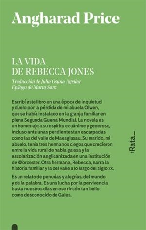 LA VIDA DE REBECCA JONES | 9788416738441 | PRICE, ANGHARAD | Llibres Parcir | Librería Parcir | Librería online de Manresa | Comprar libros en catalán y castellano online