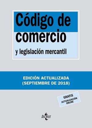 CÓDIGO DE COMERCIO | 9788430975082 | EDITORIAL TECNOS | Llibres Parcir | Llibreria Parcir | Llibreria online de Manresa | Comprar llibres en català i castellà online