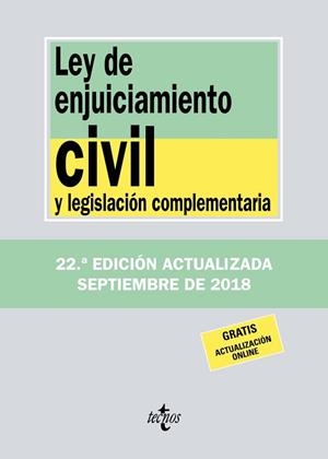 LEY DE ENJUICIAMIENTO CIVIL Y LEGISLACIÓN COMPLEMENTARIA | 9788430975068 | EDITORIAL TECNOS | Llibres Parcir | Llibreria Parcir | Llibreria online de Manresa | Comprar llibres en català i castellà online