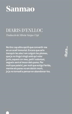 DIARIS D'ENLLOC | 9788416738069 | SANMAO | Llibres Parcir | Librería Parcir | Librería online de Manresa | Comprar libros en catalán y castellano online