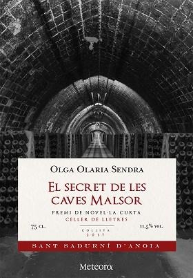 EL SECRET DE LES CAVES MALSOR | 9788494698293 | OLARIA SENDRA, OLGA | Llibres Parcir | Llibreria Parcir | Llibreria online de Manresa | Comprar llibres en català i castellà online