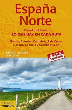 MAPA DE CARRETERAS 1:340.000 - ESPAÑA NORTE (DESPLEGABLE) | 9788491581659 | ANAYA TOURING | Llibres Parcir | Llibreria Parcir | Llibreria online de Manresa | Comprar llibres en català i castellà online