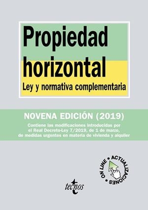 PROPIEDAD HORIZONTAL | 9788430976881 | EDITORIAL TECNOS | Llibres Parcir | Llibreria Parcir | Llibreria online de Manresa | Comprar llibres en català i castellà online