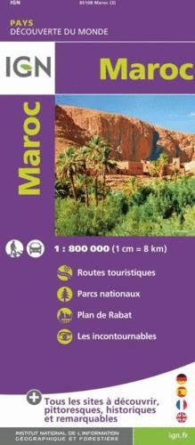 MAROC 1:800.000 -IGN | 9782758545842 | Llibres Parcir | Librería Parcir | Librería online de Manresa | Comprar libros en catalán y castellano online