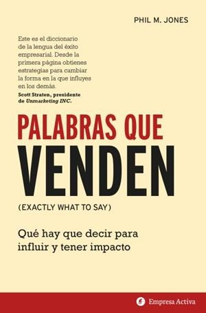 PALABRAS QUE VENDEN | 9788416997176 | JONES, PHIL. M. | Llibres Parcir | Llibreria Parcir | Llibreria online de Manresa | Comprar llibres en català i castellà online