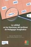 LA CALIDAD EN LAS FUNCIONES DEL PROFESOR DE PEDAGOGÍA TERAPÉUTICA | 9788472784512 | MARRODÁN GIRONÉS, MARÍA JOSÉ | Llibres Parcir | Librería Parcir | Librería online de Manresa | Comprar libros en catalán y castellano online