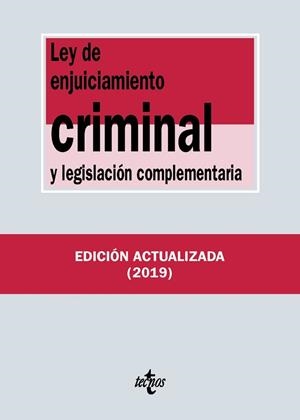 LEY DE ENJUICIAMIENTO CRIMINAL Y LEGISLACIÓN COMPLEMENTARIA | 9788430977130 | EDITORIAL TECNOS | Llibres Parcir | Llibreria Parcir | Llibreria online de Manresa | Comprar llibres en català i castellà online