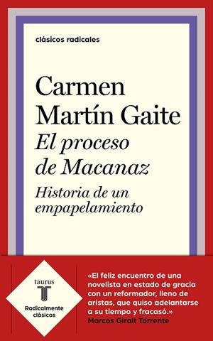 EL PROCESO DE MACANAZ | 9788430622511 | MARTÍN GAITE, CARMEN | Llibres Parcir | Llibreria Parcir | Llibreria online de Manresa | Comprar llibres en català i castellà online
