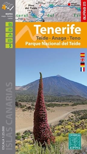 TENERIFE 1:25.000 [4 MAPES] TEIDE -ALPINA | 9788480908092 | AA.VV. | Llibres Parcir | Llibreria Parcir | Llibreria online de Manresa | Comprar llibres en català i castellà online