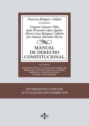 MANUAL DE DERECHO CONSTITUCIONAL | 9788430979875 | BALAGUER CALLEJÓN, FRANCISCO/CÁMARA VILLAR, GREGORIO/LÓPEZ AGUILAR, JUAN FERNANDO/BALAGUER CALLEJÓN, | Llibres Parcir | Llibreria Parcir | Llibreria online de Manresa | Comprar llibres en català i castellà online