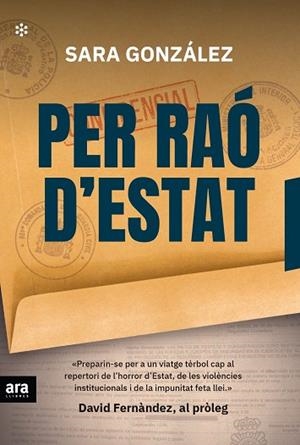 PER RAÓ D'ESTAT | 9788417804343 | GONZÁLEZ MUÑOZ, SARA | Llibres Parcir | Llibreria Parcir | Llibreria online de Manresa | Comprar llibres en català i castellà online