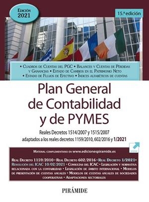 PLAN GENERAL DE CONTABILIDAD Y DE PYMES | 9788436844764 | EDICIONES PIRÁMIDE | Llibres Parcir | Llibreria Parcir | Llibreria online de Manresa | Comprar llibres en català i castellà online
