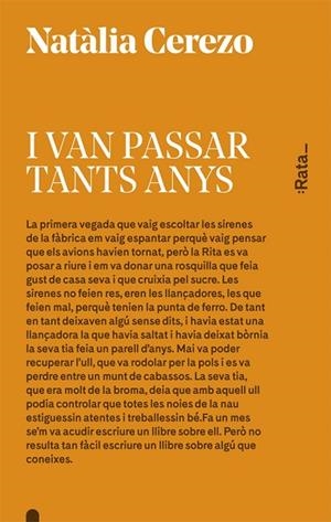 I VAN PASSAR TANTS ANYS | 9788416738045 | CEREZO, NATÀLIA | Llibres Parcir | Librería Parcir | Librería online de Manresa | Comprar libros en catalán y castellano online