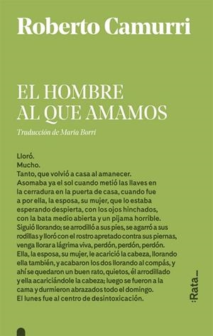 EL HOMBRE AL QUE AMAMOS | 9788416738540 | CAMURRI, ROBERTO | Llibres Parcir | Librería Parcir | Librería online de Manresa | Comprar libros en catalán y castellano online