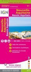 11 NOUVELLE-AQUITAINE BASSIN AQUITAIN 1:250.000 -IGN | 9782758550952 | Llibres Parcir | Librería Parcir | Librería online de Manresa | Comprar libros en catalán y castellano online