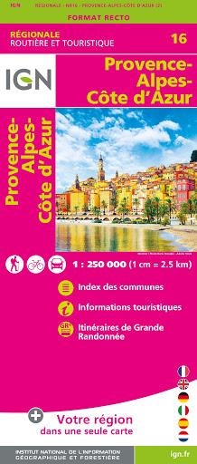16 PROVENCE-ALPES-COTE-D'AZUR 1:250.000 -IGN | 9782758551003 | Llibres Parcir | Librería Parcir | Librería online de Manresa | Comprar libros en catalán y castellano online