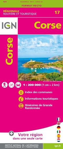 17 CORSE 1:250.000 -IGN | 9782758551010 | Llibres Parcir | Librería Parcir | Librería online de Manresa | Comprar libros en catalán y castellano online