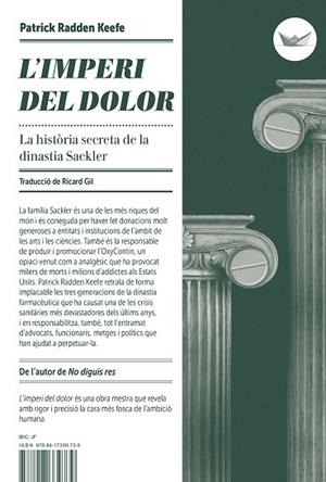 L'IMPERI DEL DOLOR | 9788417339739 | KEEFE, PATRICK RADDEN | Llibres Parcir | Llibreria Parcir | Llibreria online de Manresa | Comprar llibres en català i castellà online