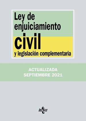 LEY DE ENJUICIAMIENTO CIVIL Y LEGISLACIÓN COMPLEMENTARIA | 9788430982707 | EDITORIAL TECNOS | Llibres Parcir | Librería Parcir | Librería online de Manresa | Comprar libros en catalán y castellano online