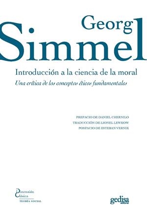 INTRODUCCIÓN A LA CIENCIA DE LA MORAL | 9788417690557 | SIMMEL, GEORG | Llibres Parcir | Llibreria Parcir | Llibreria online de Manresa | Comprar llibres en català i castellà online