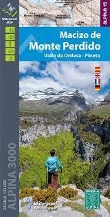 MACIZO DE MONTE PERDIDO. MAPA WATERPROOF - ESCALA 1:15.000 | 9788480909365 | VV.AA. | Llibres Parcir | Llibreria Parcir | Llibreria online de Manresa | Comprar llibres en català i castellà online
