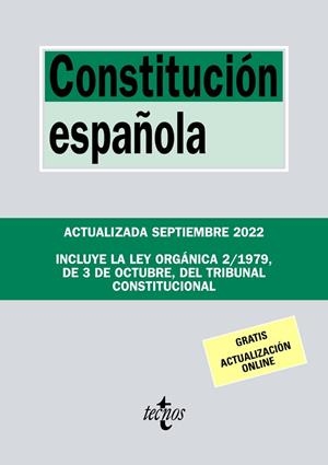 CONSTITUCIÓN ESPAÑOLA | 9788430985661 | EDITORIAL TECNOS | Llibres Parcir | Librería Parcir | Librería online de Manresa | Comprar libros en catalán y castellano online