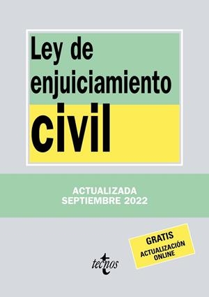 LEY DE ENJUICIAMIENTO CIVIL | 9788430985678 | EDITORIAL TECNOS | Llibres Parcir | Librería Parcir | Librería online de Manresa | Comprar libros en catalán y castellano online