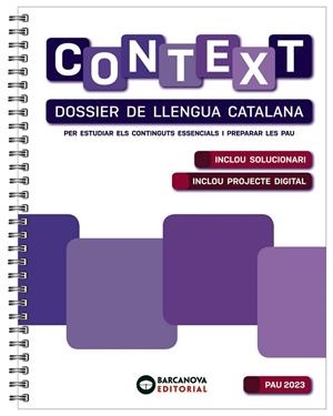 CONTEXT. DOSSIER DE LLENGUA CATALANA PER A LES PAU 2023 | 9788448958428 | PÉREZ DÍEZ, ANA / SOLER CANALS, MERCÈ / VILA SUBIRANAS, MARTA | Llibres Parcir | Llibreria Parcir | Llibreria online de Manresa | Comprar llibres en català i castellà online