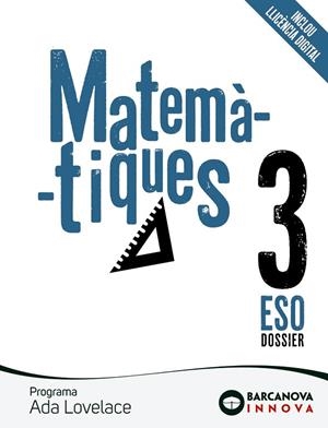 ADA LOVELACE 3 ESO. MATEMÀTIQUES | 9788448950811 | COLERA, JOSÉ / OLIVEIRA, M. JOSÉ / GAZTELU, IGNACIO / COLERA, RAMÓN | Llibres Parcir | Librería Parcir | Librería online de Manresa | Comprar libros en catalán y castellano online