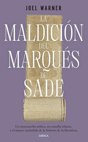LA MALDICIÓN DEL MARQUÉS DE SADE | 9788491995876 | WARNER, JOEL | Llibres Parcir | Llibreria Parcir | Llibreria online de Manresa | Comprar llibres en català i castellà online