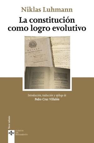 LA CONSTITUCIÓN COMO LOGRO EVOLUTIVO | 9788430989706 | LUHMANN, NIKLAS/CRUZ VILLALÓN, PEDRO | Llibres Parcir | Librería Parcir | Librería online de Manresa | Comprar libros en catalán y castellano online