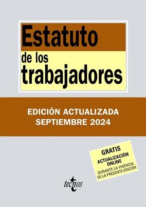 ESTATUTO DE LOS TRABAJADORES | 9788430990924 | EDITORIAL TECNOS | Llibres Parcir | Llibreria Parcir | Llibreria online de Manresa | Comprar llibres en català i castellà online