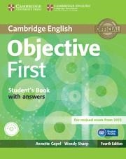 OBJECTIVE FIRST STUDENT'S BOOK WITH ANSWERS WITH CD-ROM 4TH EDITION | 9781107628304 | CAPEL, ANNETTE / SHARP, WENDY | Llibres Parcir | Librería Parcir | Librería online de Manresa | Comprar libros en catalán y castellano online