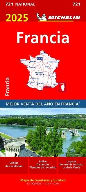 MAPA NATIONAL FRANCE 11721 2025 | 9782067264885 | AA.VV. | Llibres Parcir | Librería Parcir | Librería online de Manresa | Comprar libros en catalán y castellano online