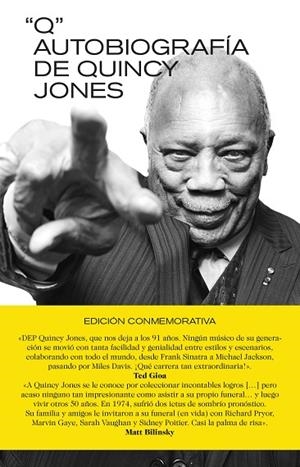 Q: AUTOBIOGRAFÍA DE QUINCY JONES. EDICIÓN CONMEMORATIVA | 9788418404627 | JONES, QUINCY | Llibres Parcir | Llibreria Parcir | Llibreria online de Manresa | Comprar llibres en català i castellà online
