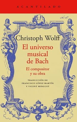 EL UNIVERSO MUSICAL DE BACH | 9788419958532 | WOLFF, CHRISTOPH | Llibres Parcir | Llibreria Parcir | Llibreria online de Manresa | Comprar llibres en català i castellà online