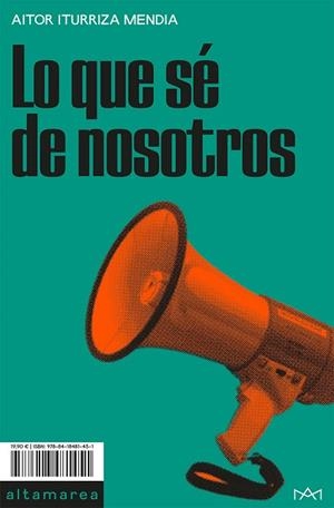 LO QUE SÉ DE NOSOTROS | 9788418481451 | ITURRIZA MENDIA, AITOR | Llibres Parcir | Llibreria Parcir | Llibreria online de Manresa | Comprar llibres en català i castellà online