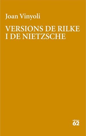 VERSIONS DE RILKE | 9788429782639 | VINYOLI PLADEVALL, JOAN | Llibres Parcir | Llibreria Parcir | Llibreria online de Manresa | Comprar llibres en català i castellà online
